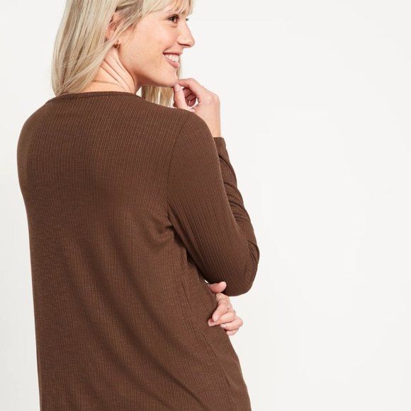 Cocoa Brown V Neck Shirt - Picture 5 of 8